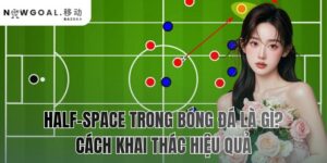Half-space trong bóng đá là gì? cách khai thác hiệu quả